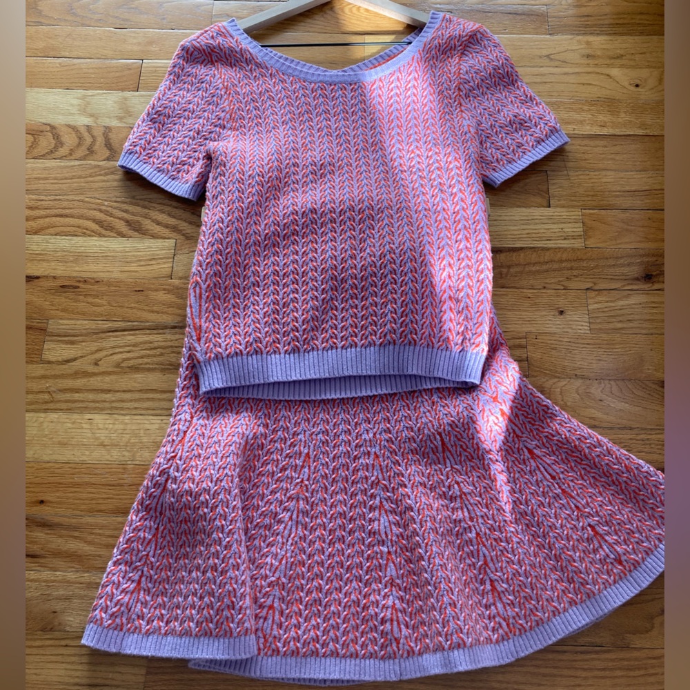 Anthropologie Knit Blouse and Skirt Set